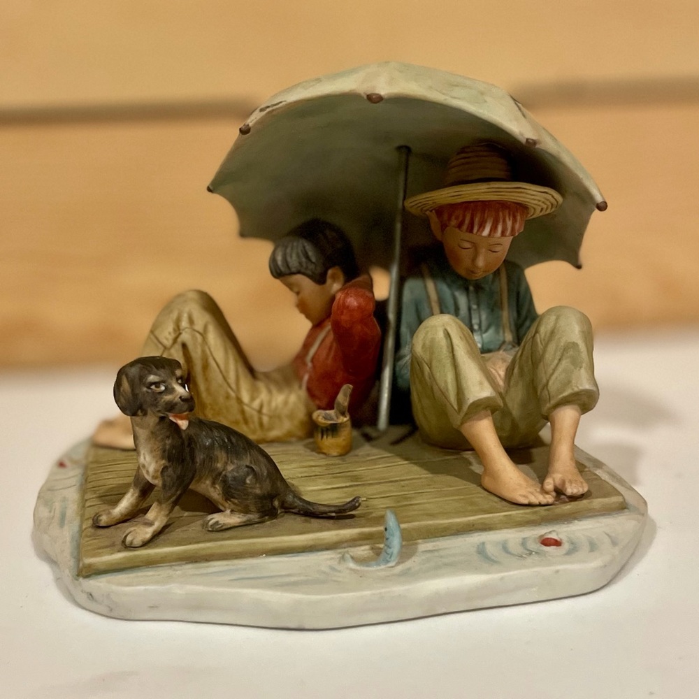Norman Rockwell "A Fisherman's Paradise" 1954 - Picture 14 of 14